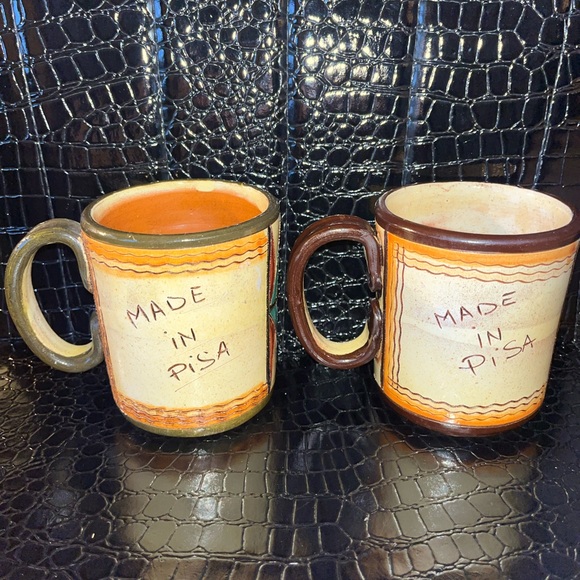 Leaning Tower of Pisa Mugs - Set of 2 - Handmade - Picture 3 of 8